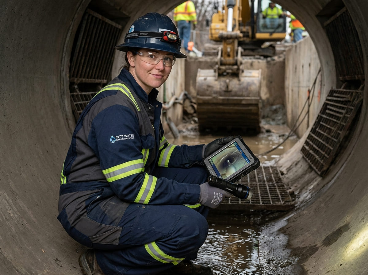 Sewer Line Inspection & Replacement in Huffman